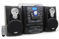 Jensen Bluetooth 3 Speed Stereo Turntable Music System With 3cd within proportions 1000 X 1000