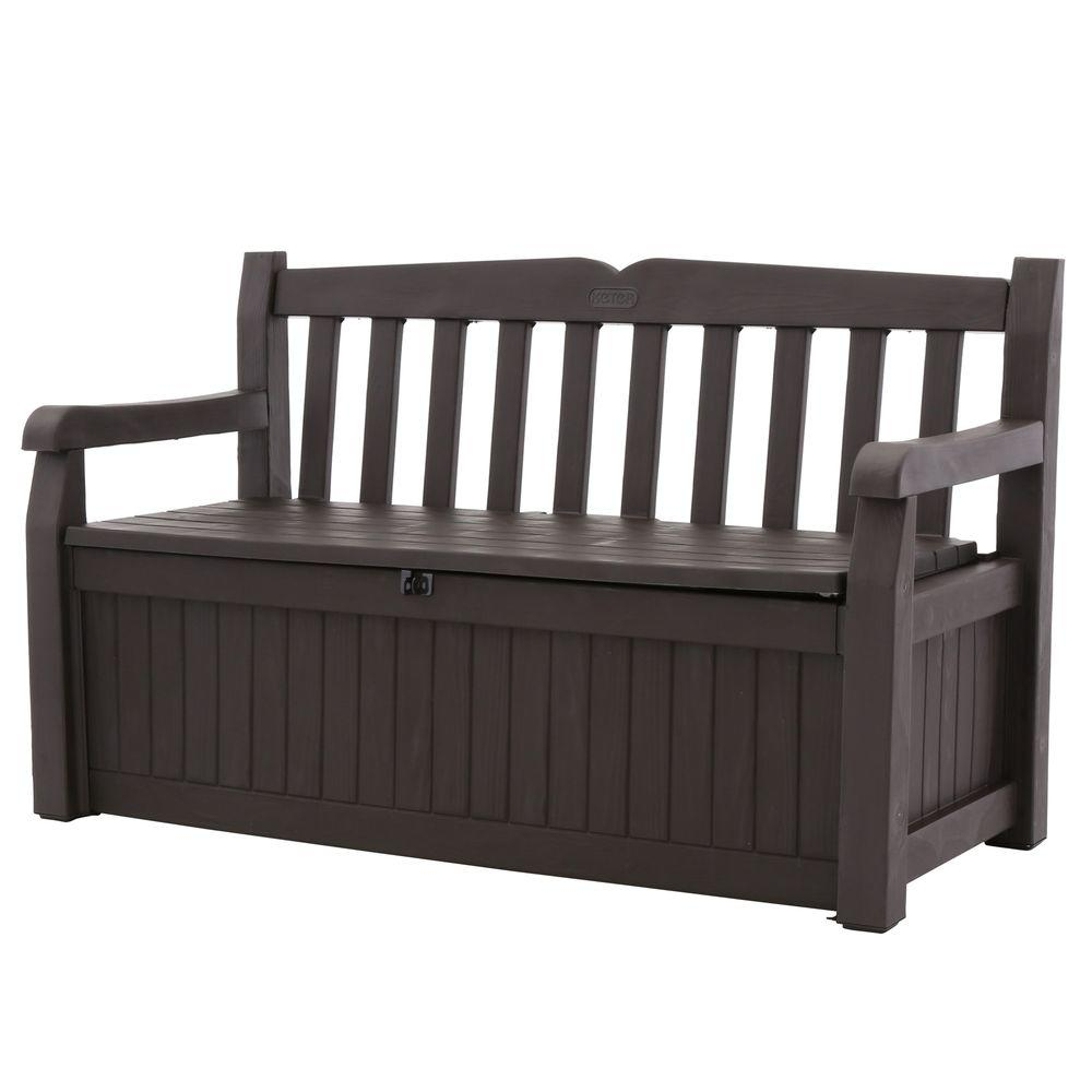 Keter Eden 70 Gal Outdoor Garden Patio Deck Box Storage Bench In with sizing 1000 X 1000