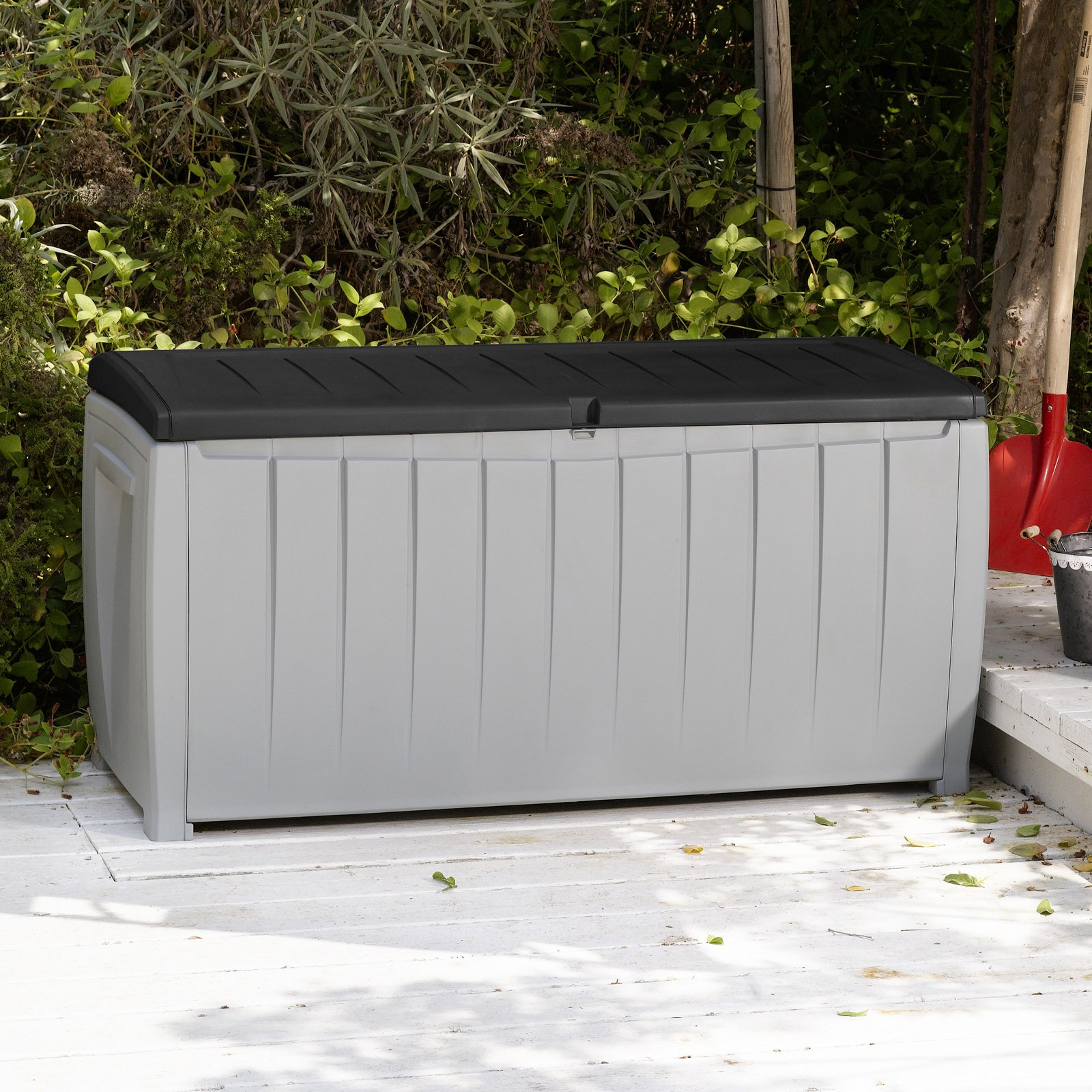 Keter Novel 90 Gal Outdoor Plastic Deck Box Brown Walmart with regard to measurements 1600 X 1600