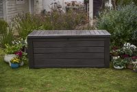 Keter Westwood 150 Gallon Resin Outdoor Deck Boxstorage Bench within proportions 1498 X 1000