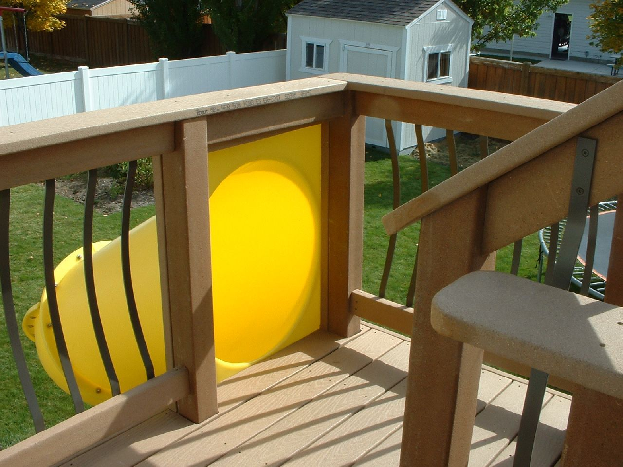 Kids Slide From A Second Story Deck Easy To Install And You Dont in proportions 1280 X 960