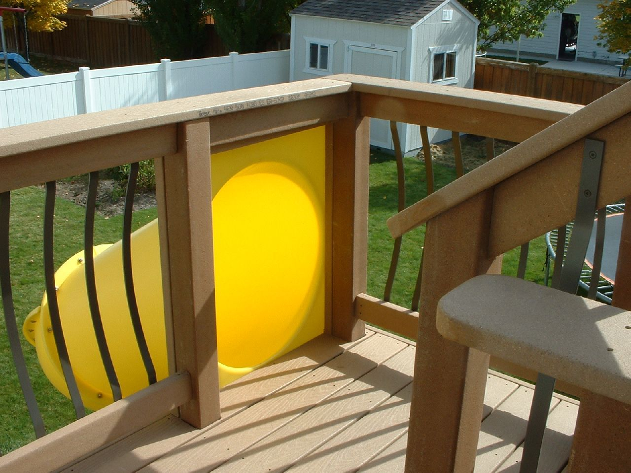 Kids Slide From A Second Story Deck Easy To Install And You Dont pertaining to size 1280 X 960