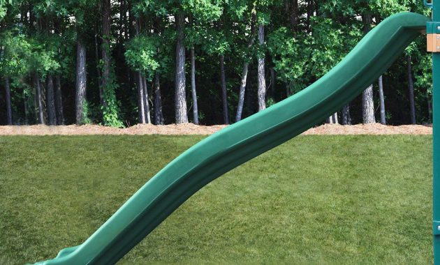 Kidwise 7 Ft Deck Height Green Rave Slide 568 Playhouse Deck in measurements 1000 X 1000