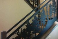 Laser Cut Stair Railing Panels In Black Powder Coated Steel Add pertaining to size 736 X 1132