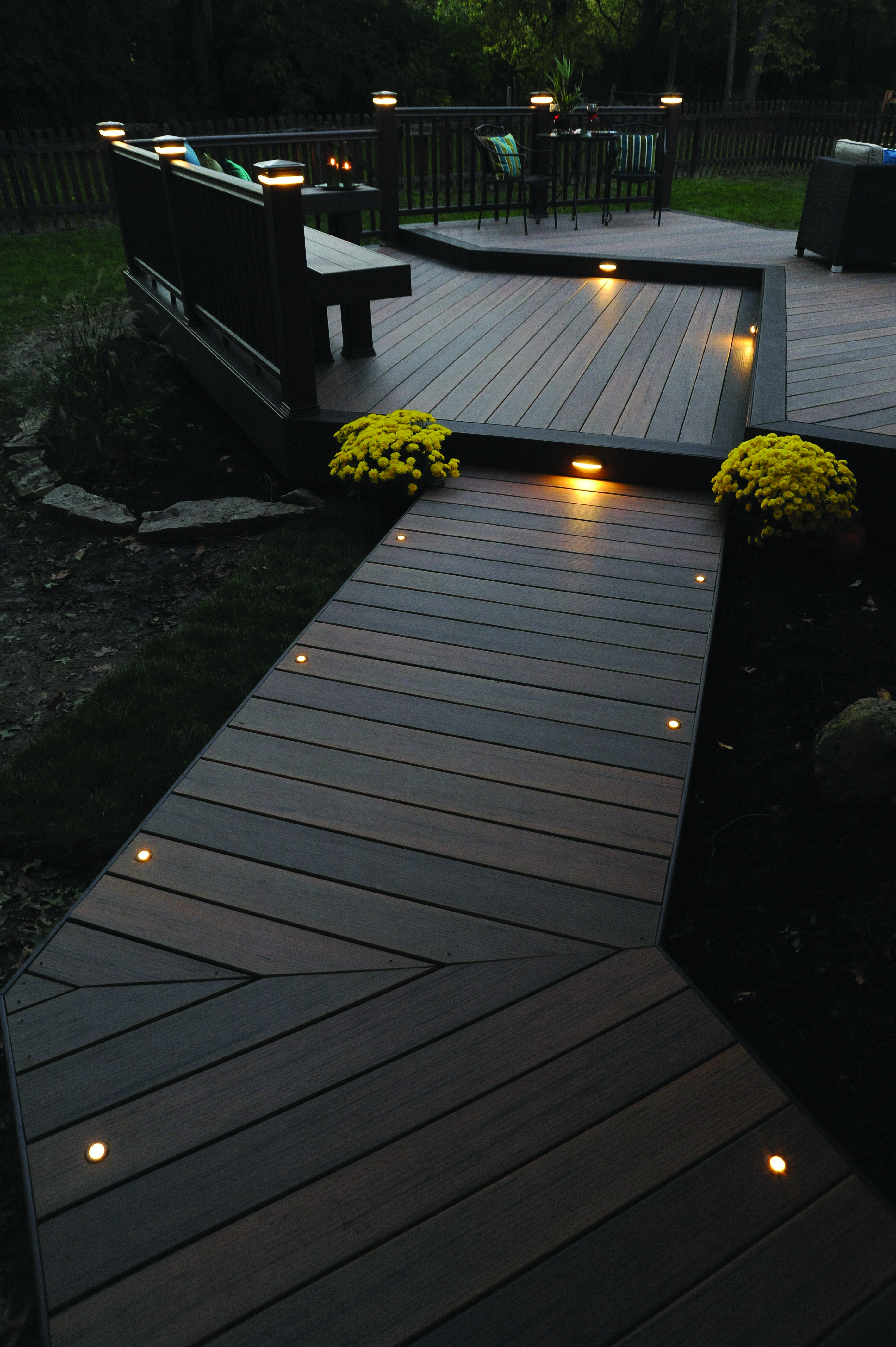 Light The Night For You And Your Guests With Timbertech Decking And inside sizing 2832 X 4256