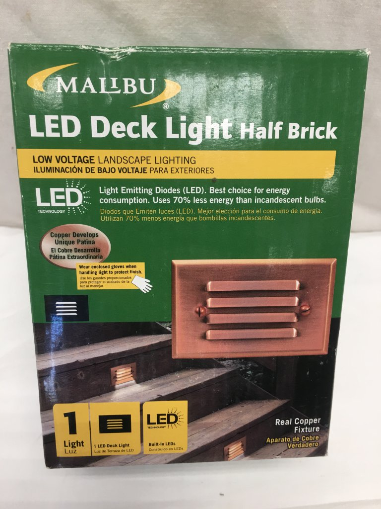 Lot Malibu Led Deck Light Half Brick Low Voltage Landscape Light with regard to size 768 X 1024