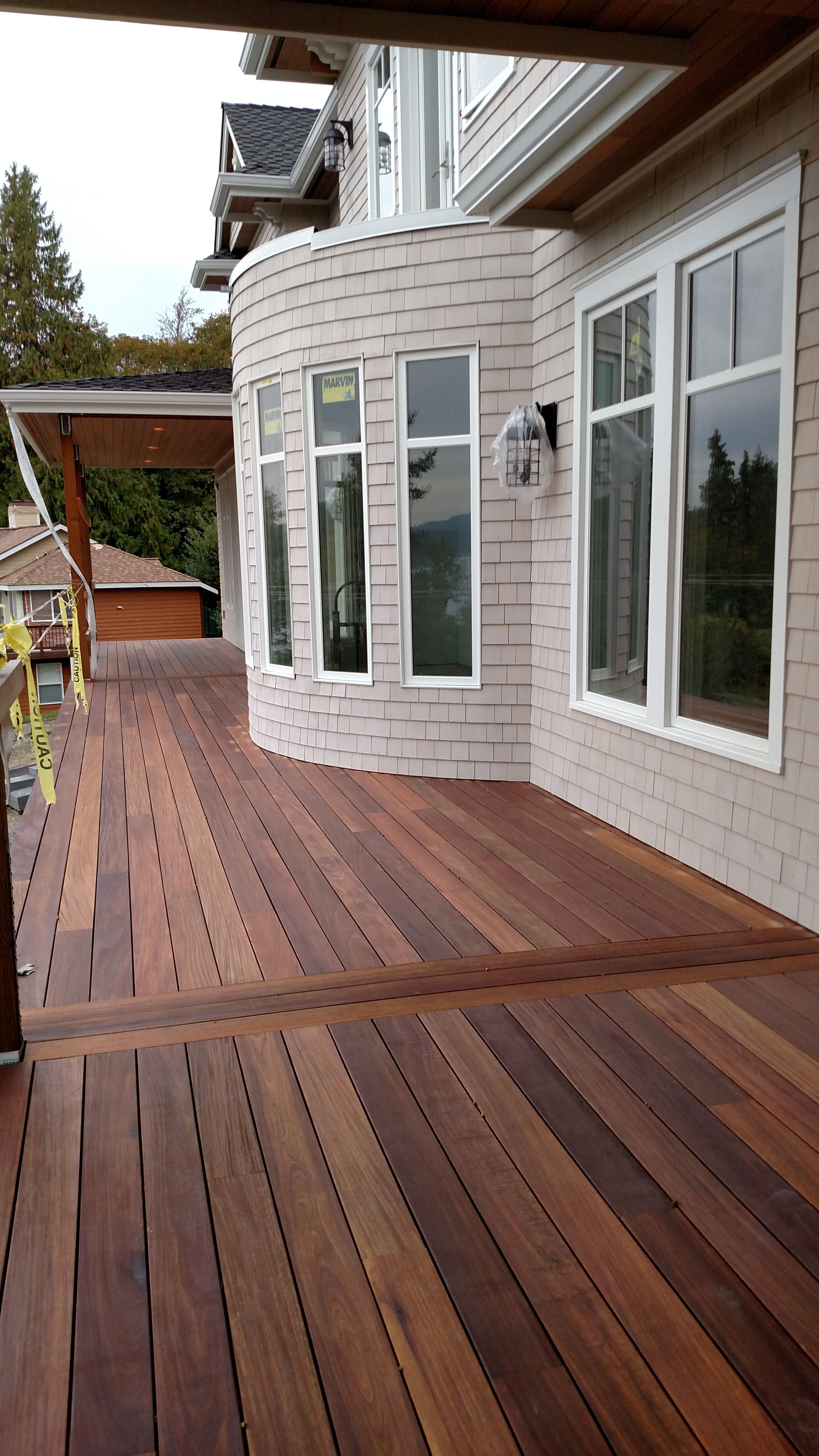 Mahogany Decking Applied With Penofin Exotic Hardwood Exterior Stain for proportions 2952 X 5248