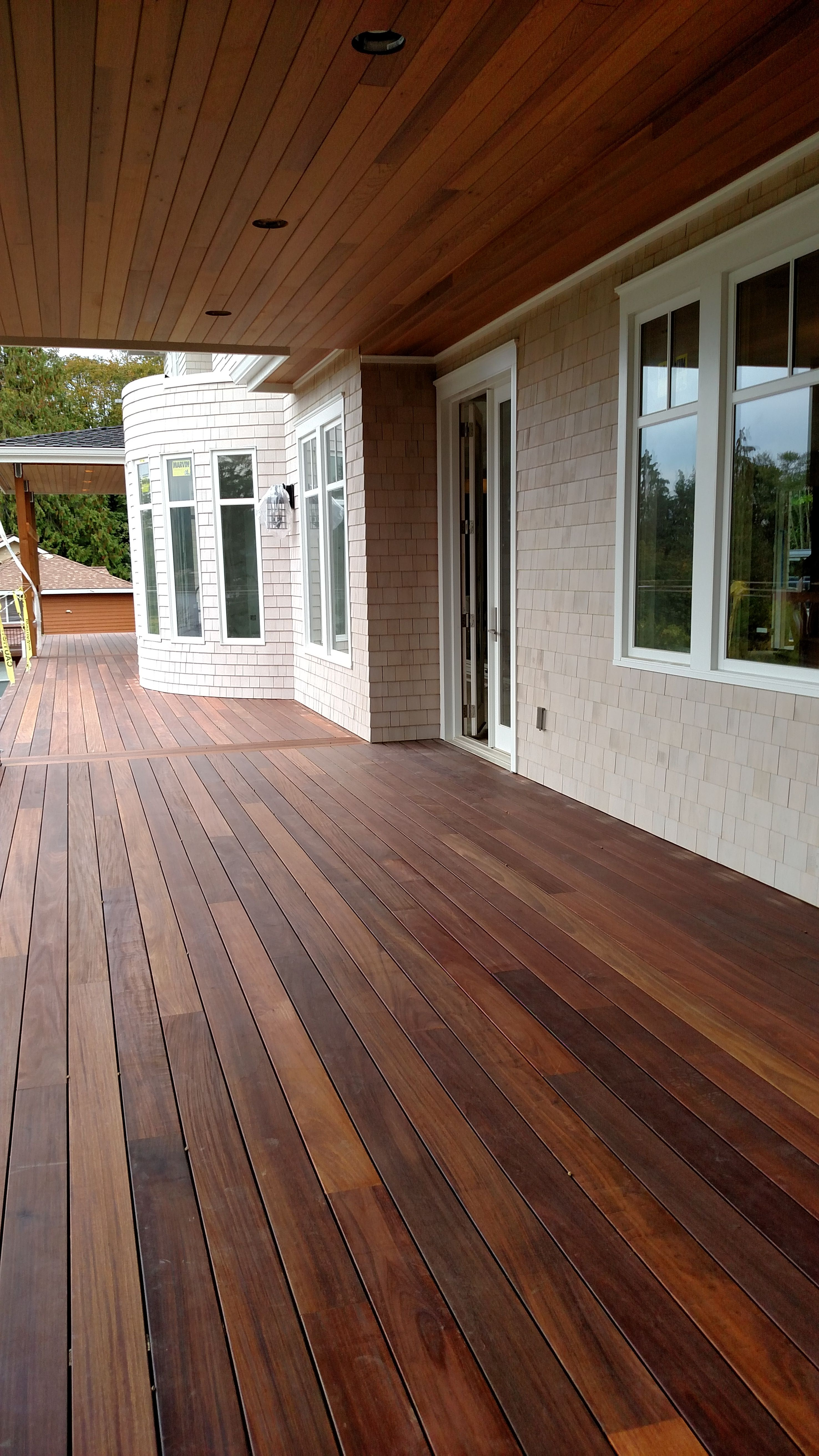 Mahogany Decking Applied With Penofin Exotic Hardwood Exterior Stain in sizing 2952 X 5248