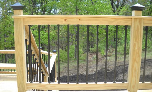 Metal Deck Spindles Over Pressure Treated Pine Deck Expressions inside dimensions 1200 X 900