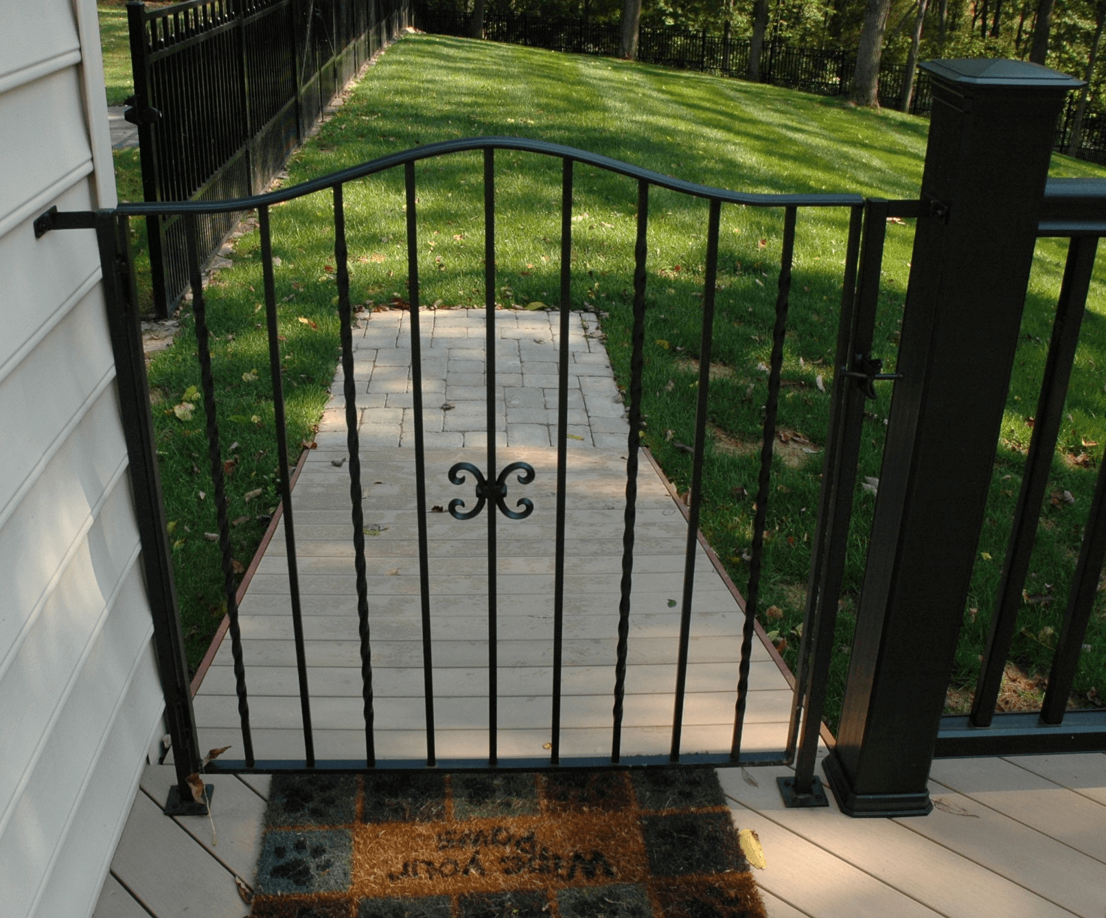 Metal Porch Gate Porch Patio In 2019 Deck Gate Porch Gate throughout measurements 1611 X 1337