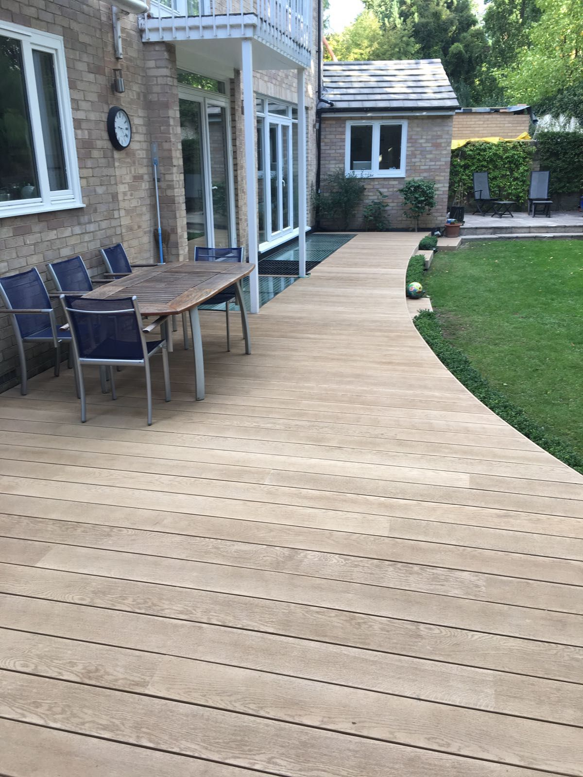Millboard Golden Oak Composite Decking Composite Patio Step intended for size 1200 X 1600