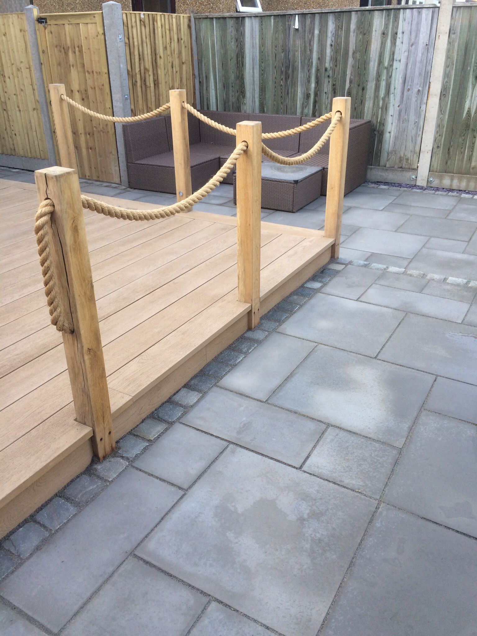 Millboard Smoked Oak Composite Decking With New Oak And Rope regarding measurements 1536 X 2048