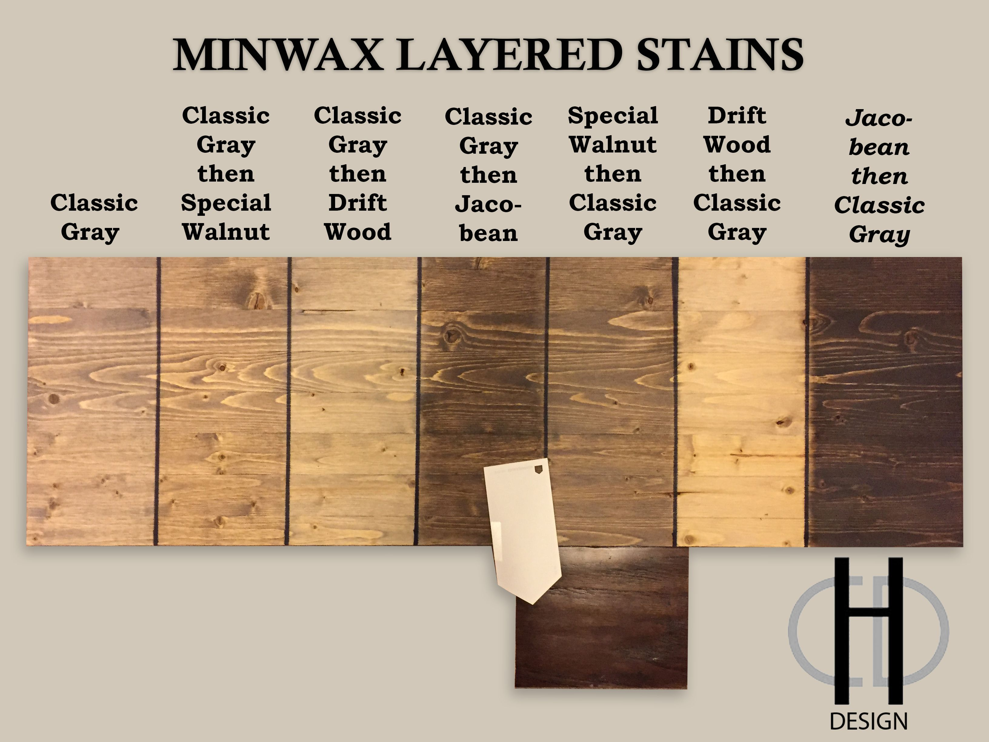 Minwax Stain Color Study Classic Grey Special Walnut Driftwood inside measurements 3264 X 2448