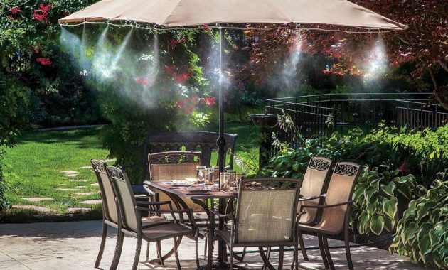 Mist Cooling Kit Deck Misting System Patio Outdoor Water Mister intended for proportions 1000 X 1000