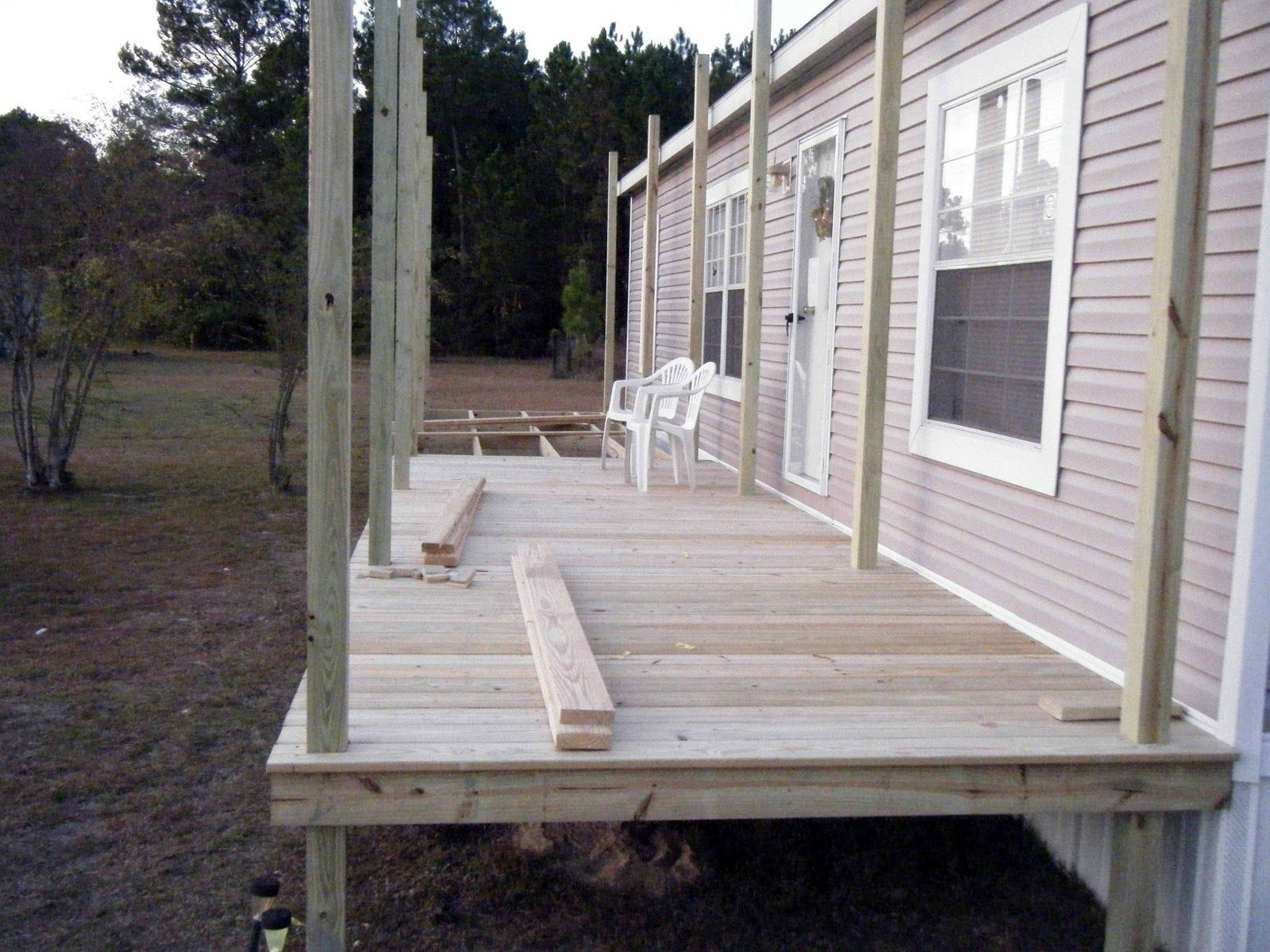 Mobile Home Porches Building Our Porch Patio Porch Ideas In inside dimensions 1600 X 1200