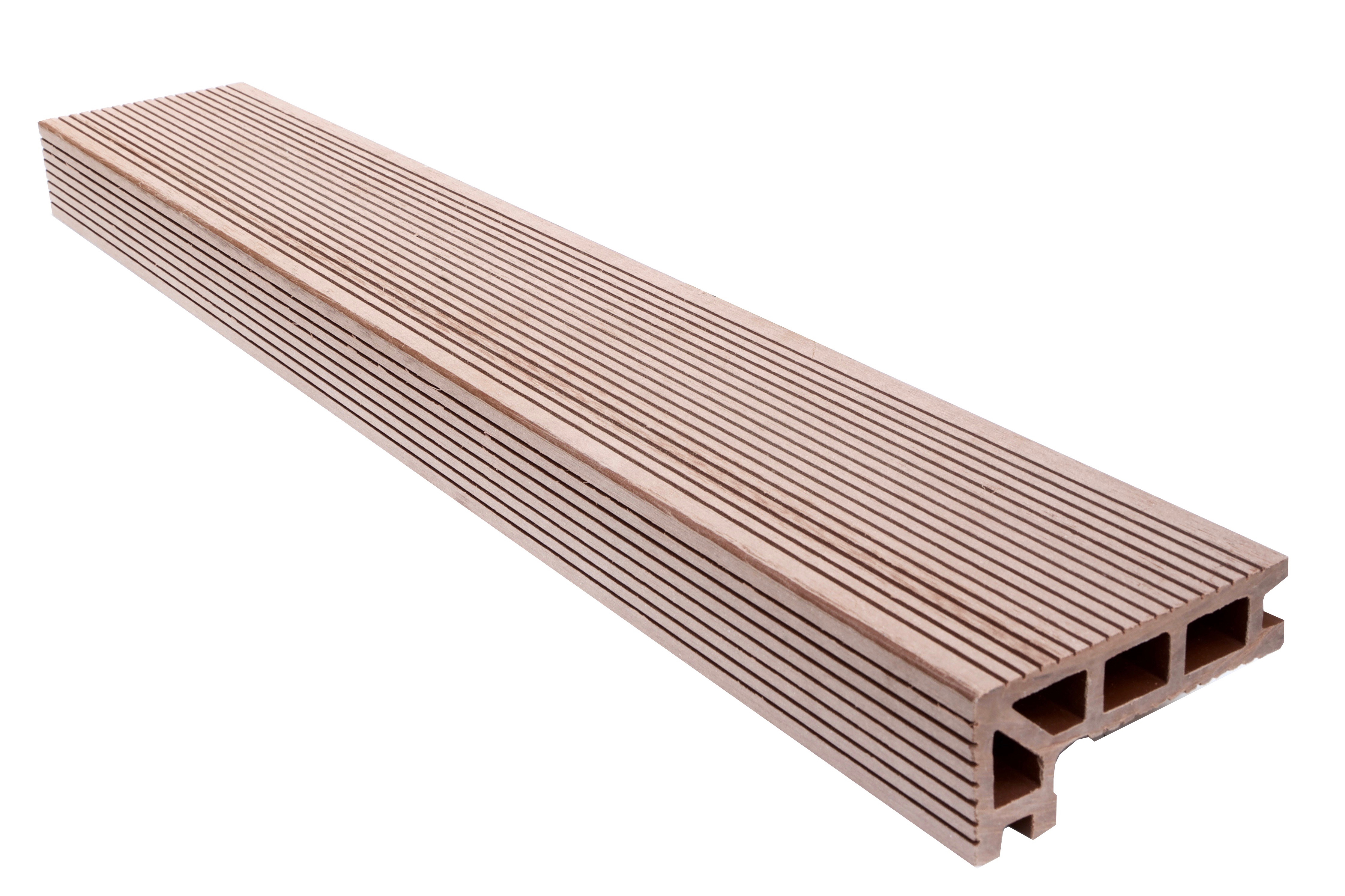 Mocha Composite Decking Step Edge Trim 3660m Tradeline throughout dimensions 4485 X 2990