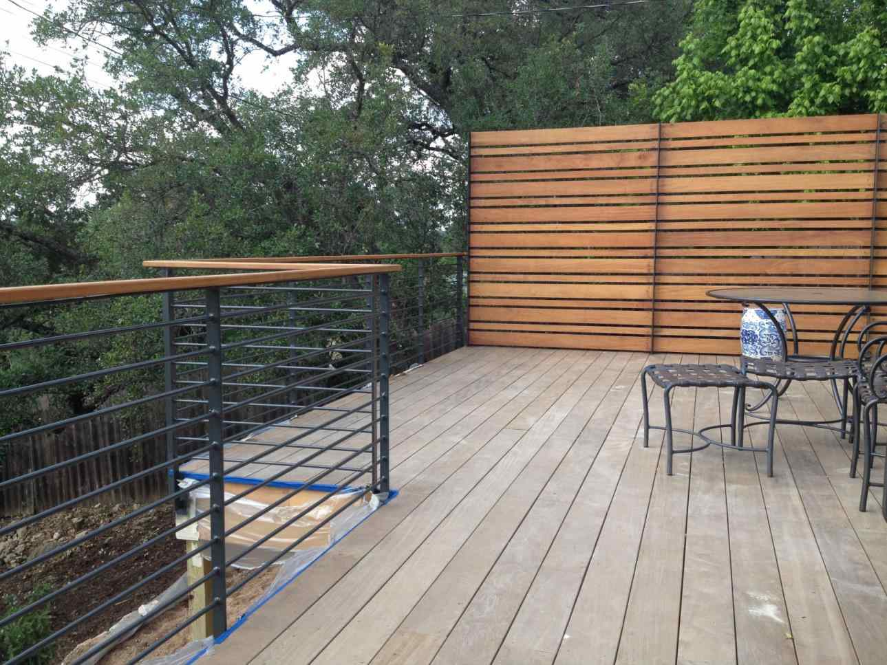 Modern Deck Railing Ideas Composite Decking Deck Porch Railings for sizing 1289 X 967