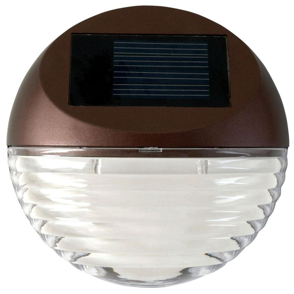 Moonrays Solar Bronze Integrated Led Round Mini Deck Light 95027 inside dimensions 1000 X 1000