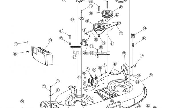 Mtd 13an772g729 2007 Parts Diagram For Deck Assembly 42 Inch with regard to measurements 1180 X 1527