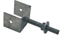 Mutual Materials 4 In Galvanized Adjustable Pier Support Bracket with dimensions 1000 X 1000