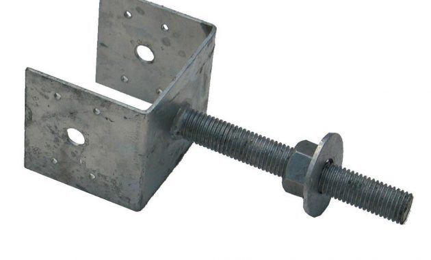 Mutual Materials 4 In Galvanized Adjustable Pier Support Bracket with dimensions 1000 X 1000