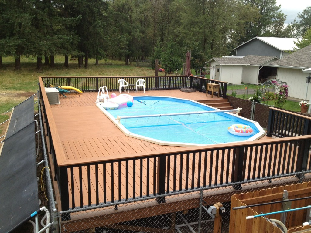 Natural Nice Design Inexpensive Railings For A Pool Deck With Wooden throughout proportions 1024 X 768