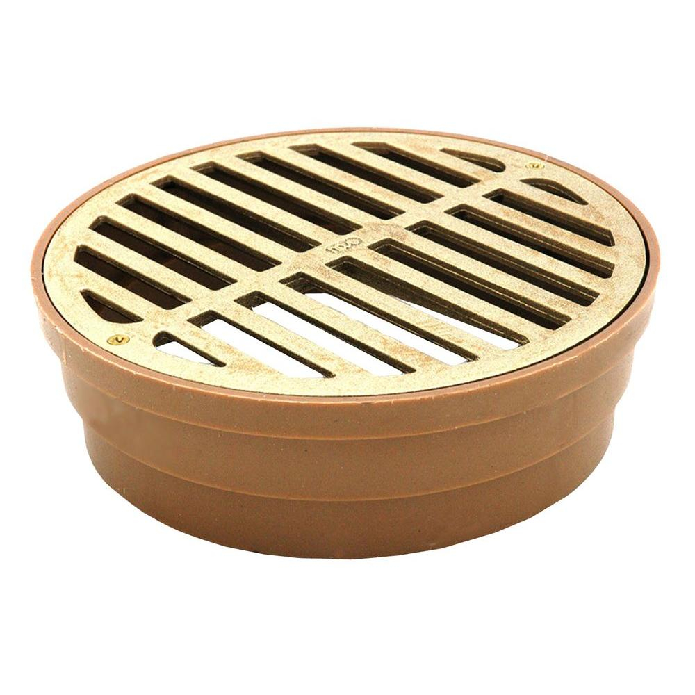 Nds 6 In Satin Cast Brass Grate With Styrene Collar 918bg The intended for dimensions 1000 X 1000