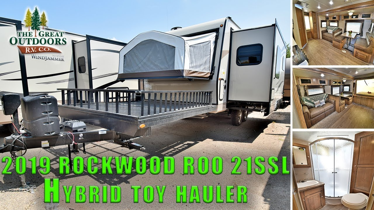 New 2019 Hybrid Rockwood Roo 21ssl Toy Hauler Rv Travel Trailer in measurements 1280 X 720