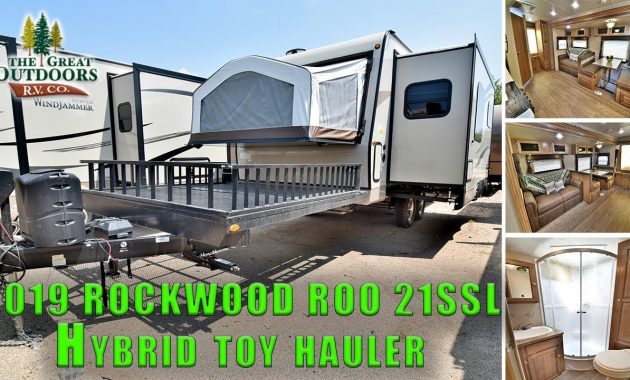 New 2019 Hybrid Rockwood Roo 21ssl Toy Hauler Rv Travel Trailer with regard to size 1280 X 720