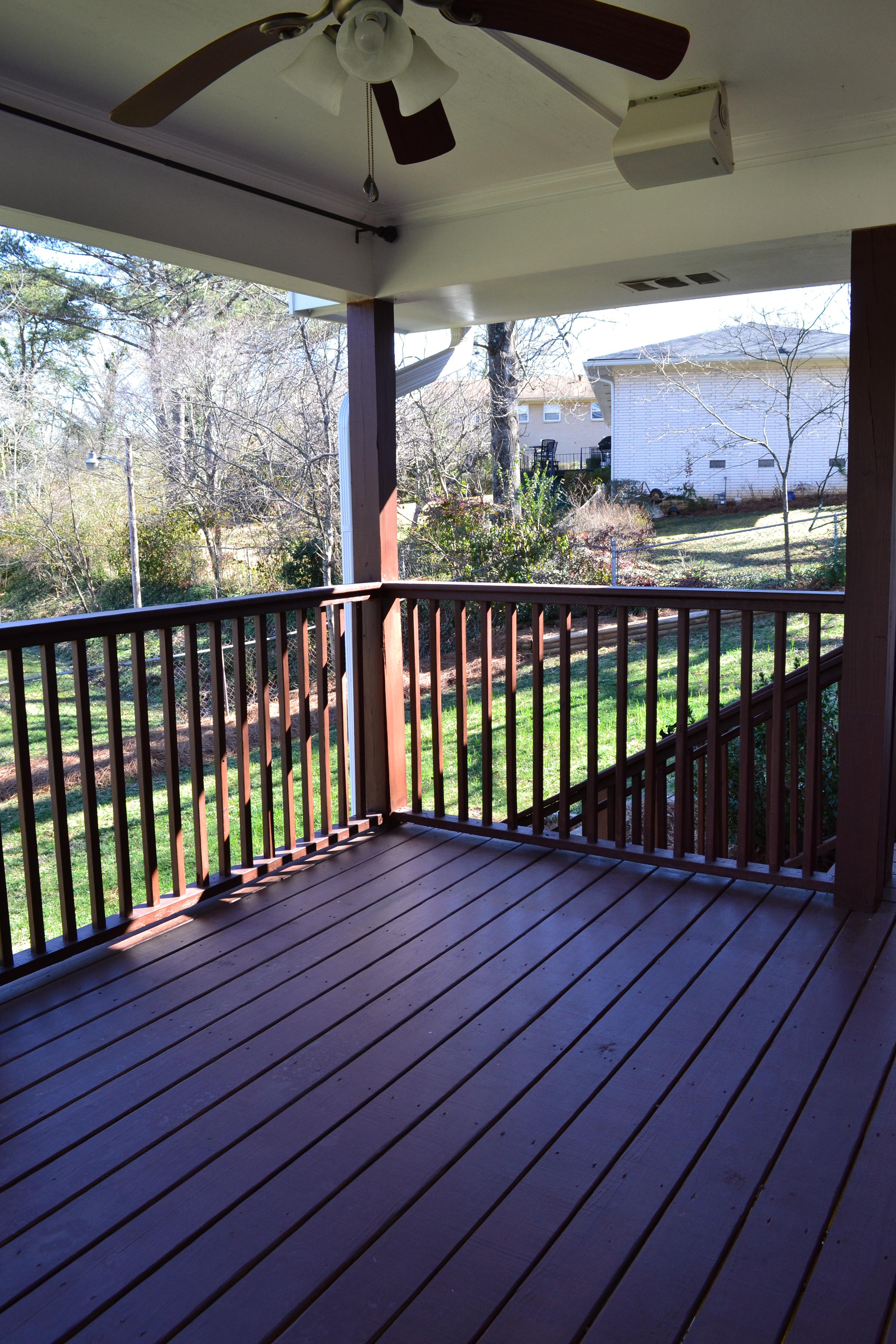 New Covered Deck With Ceiling Fan And Outdoor Speakers Vision inside sizing 3072 X 4608