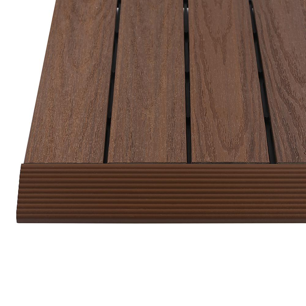 Newtechwood 16 Ft X 1 Ft Quick Deck Composite Deck Tile Straight regarding sizing 1000 X 1000