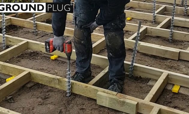 No Dig No Pour Deck Footings From Groundplug Easy Mounting System for size 1280 X 720