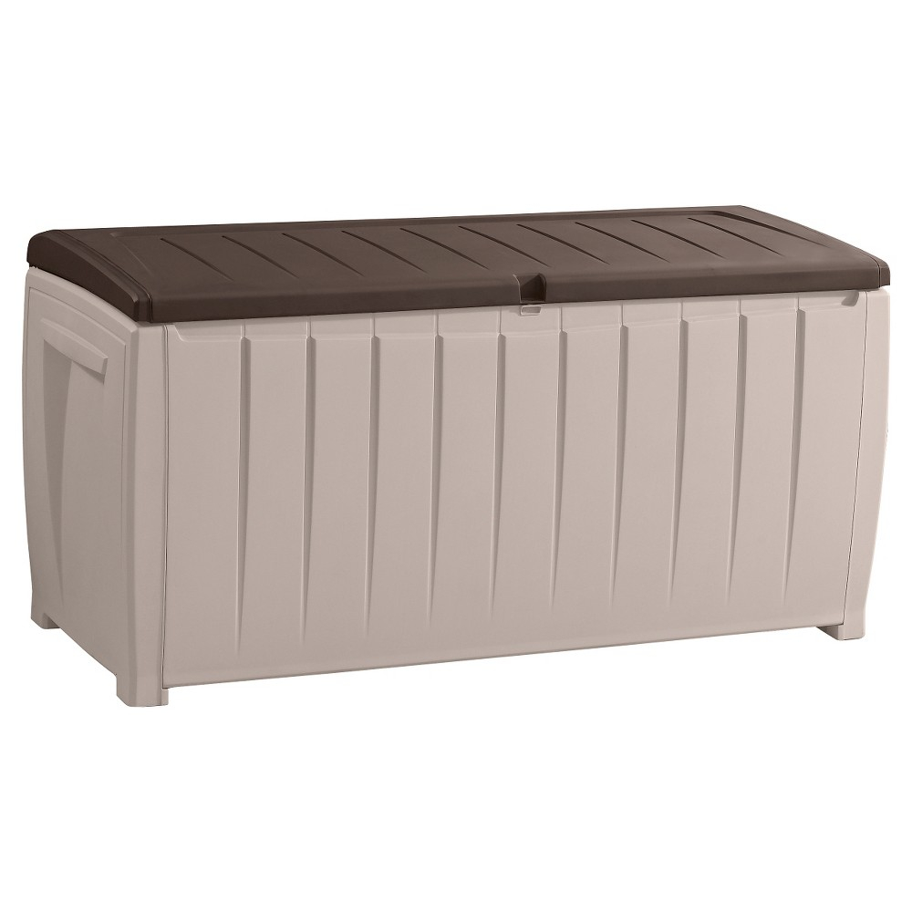 Novel 90 Gallon Outdoor Storage Box Beigebrown Keter Products pertaining to proportions 1000 X 1000
