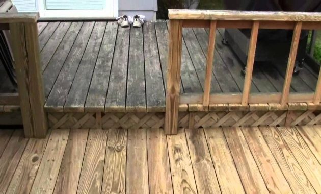 Old Deck Power Wash Results with regard to size 1280 X 720