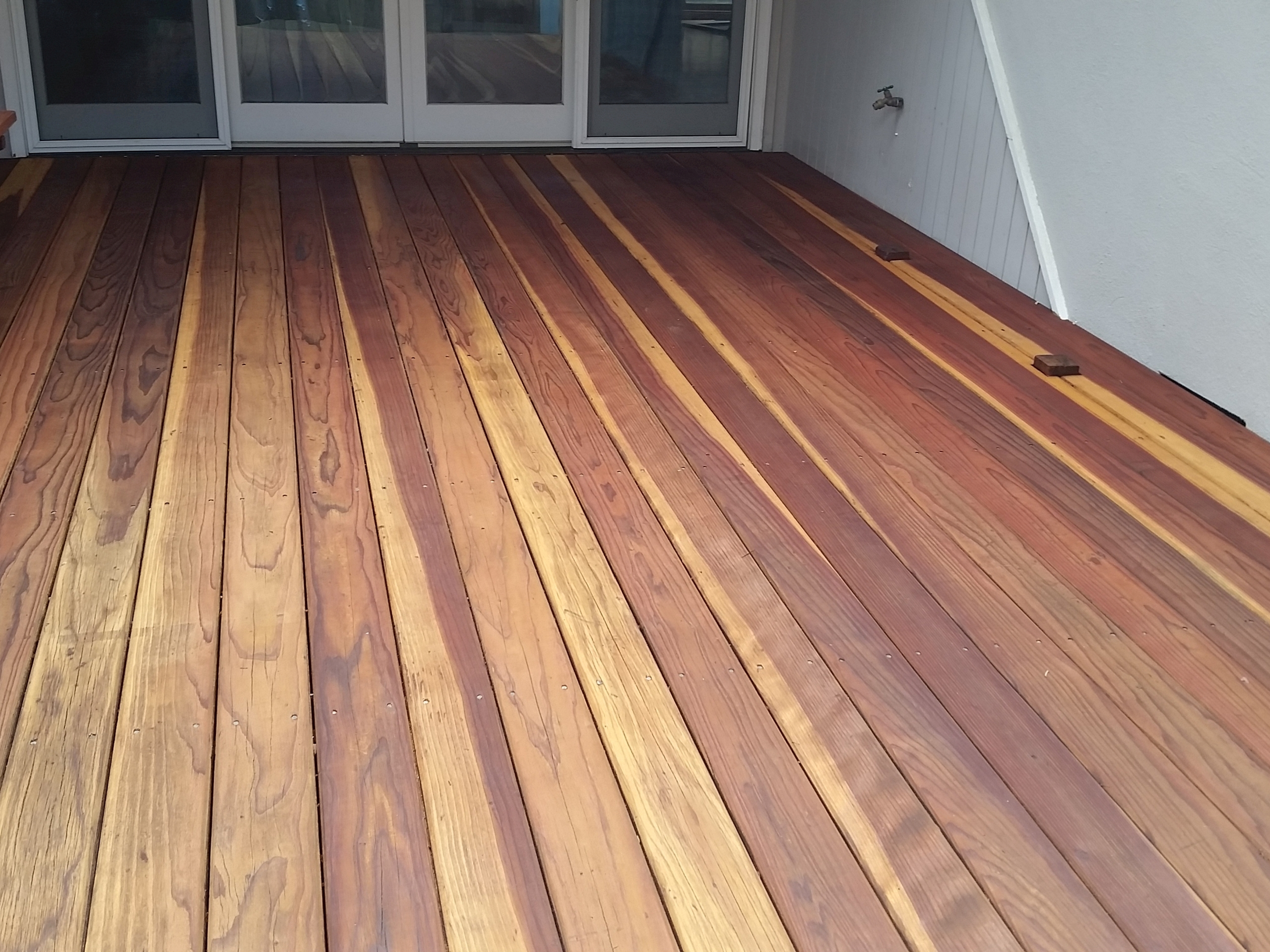 Old Redwood Deck Cal Preserving with sizing 2560 X 1920