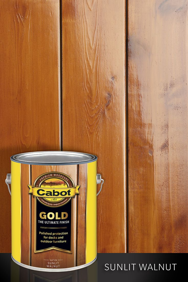 One Of Four Wood Stain Colors Cabot Gold Sunlit Walnut Brings The within measurements 735 X 1101