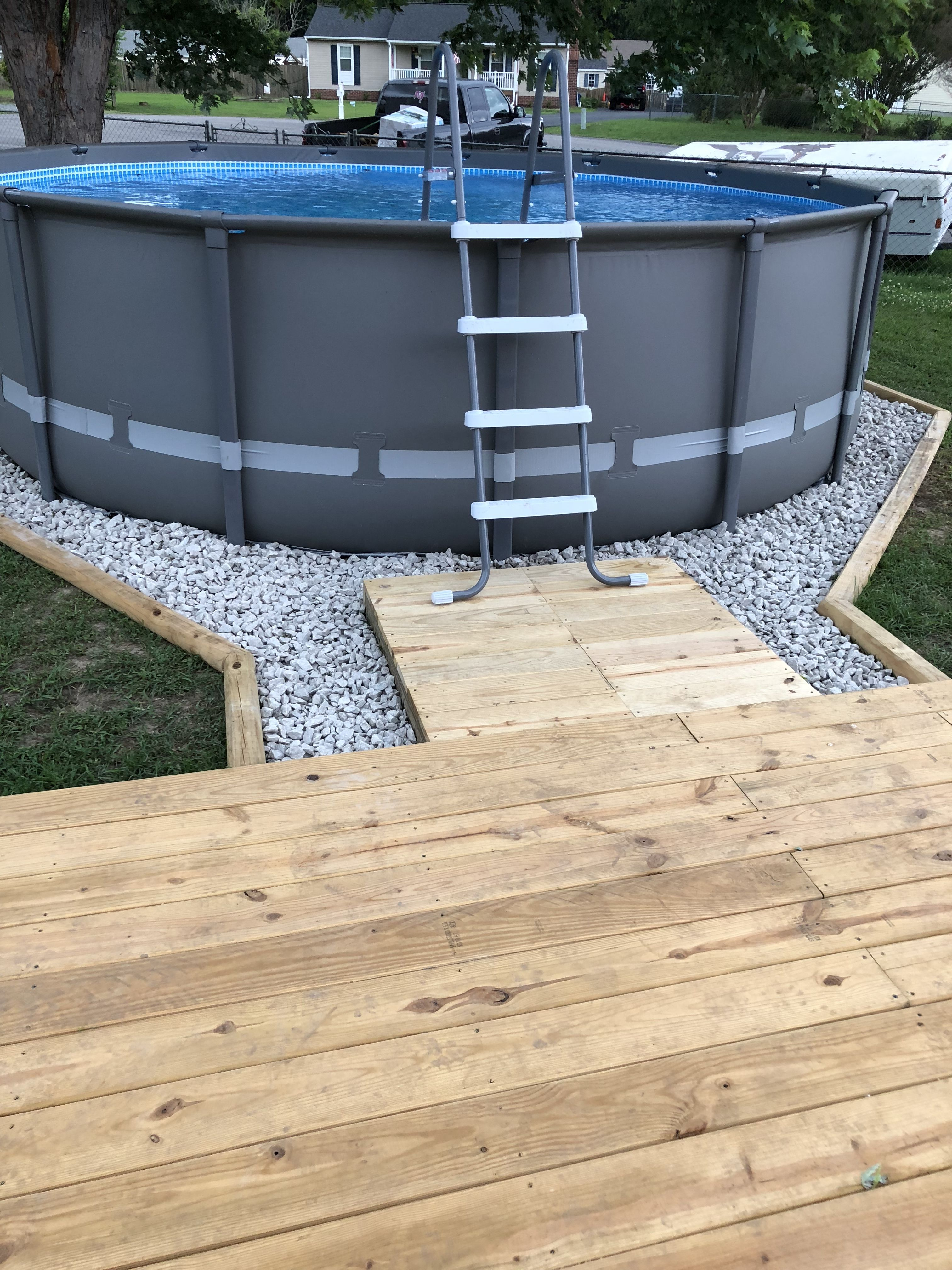Our Intex Pool Landscape Project Backyard In 2019 Pool throughout dimensions 3024 X 4032