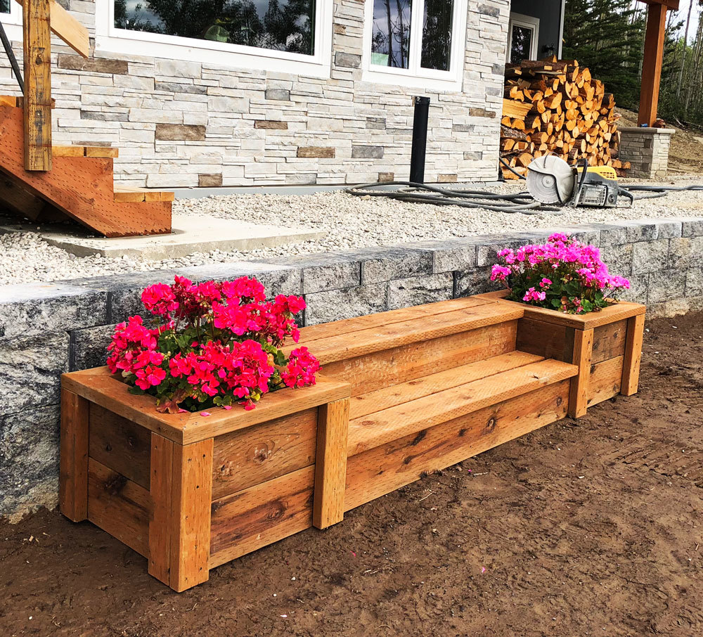Outdoor Planter Steps Or Benches Ana White for size 1000 X 906