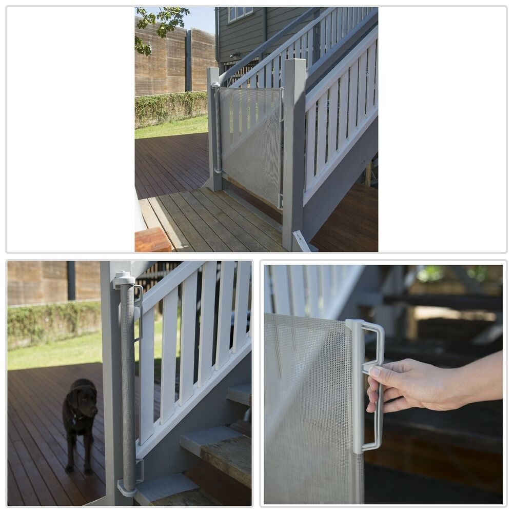 Outdoor Retractable Gate 71 In Extra Wide Uv Claw Resistant Mesh pertaining to sizing 1000 X 1000