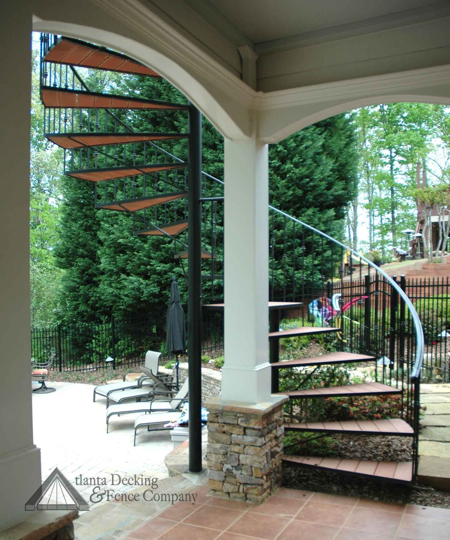 Outdoorspiraldeckstairs Pictures Of Under Porch View From with size 1500 X 1800