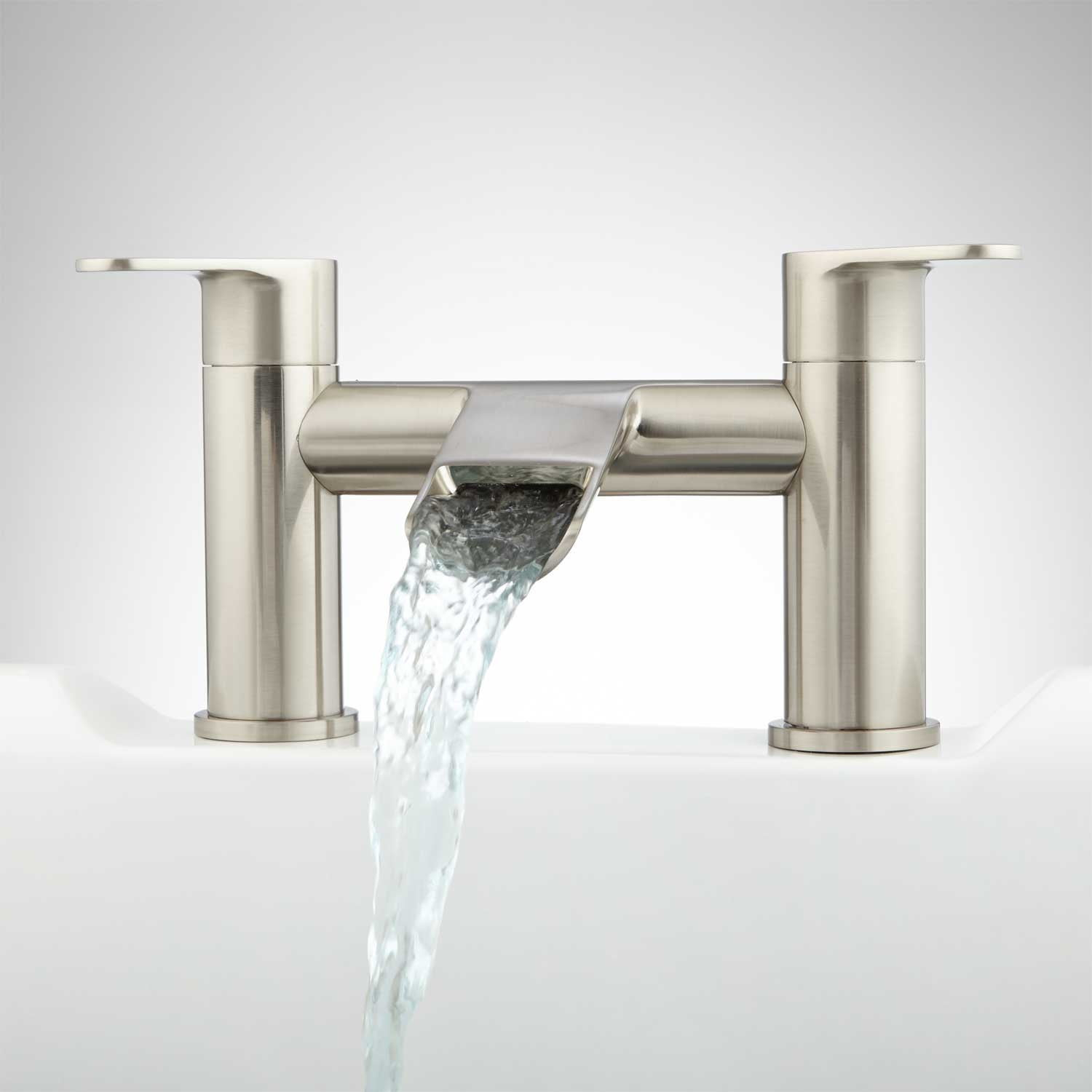 Pagosa Waterfall Deck Mount Tub Faucet Bathroom throughout measurements 1500 X 1500