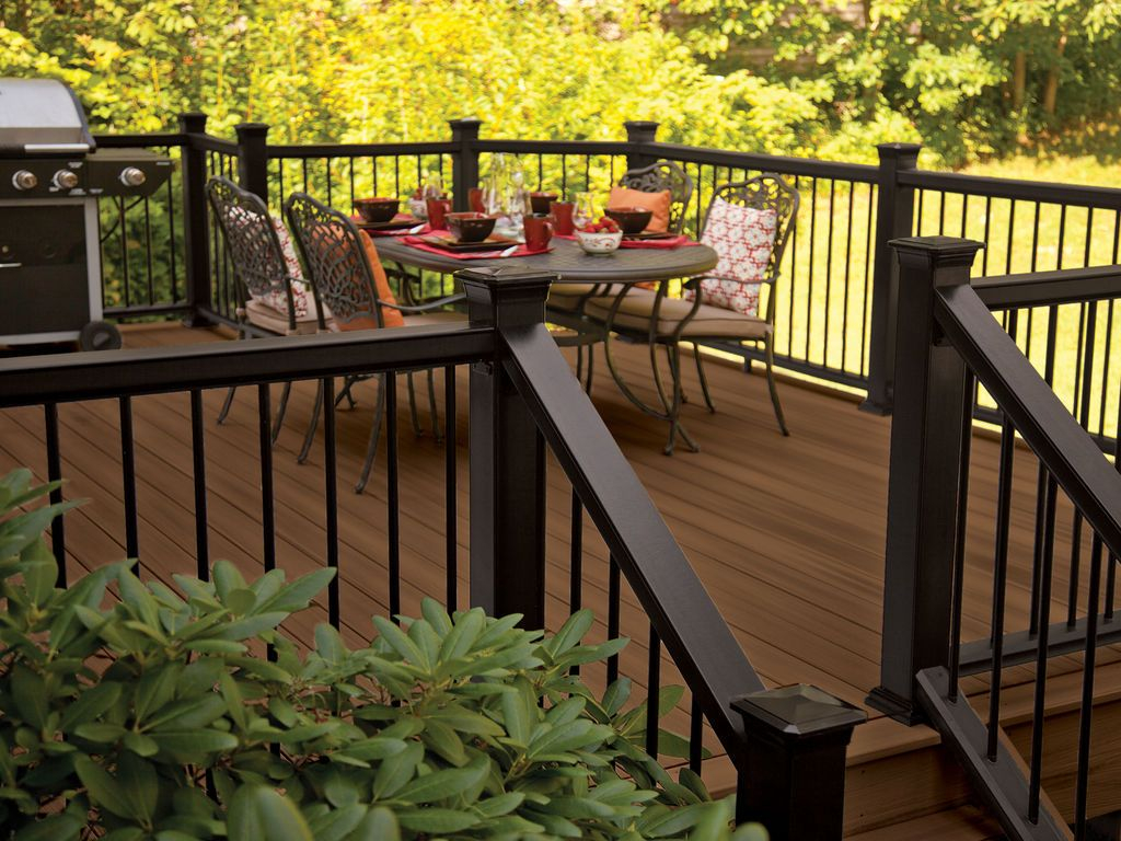 Paint The Trellis Dark Decking In Tudor Brown With Mission Rail within sizing 1024 X 768