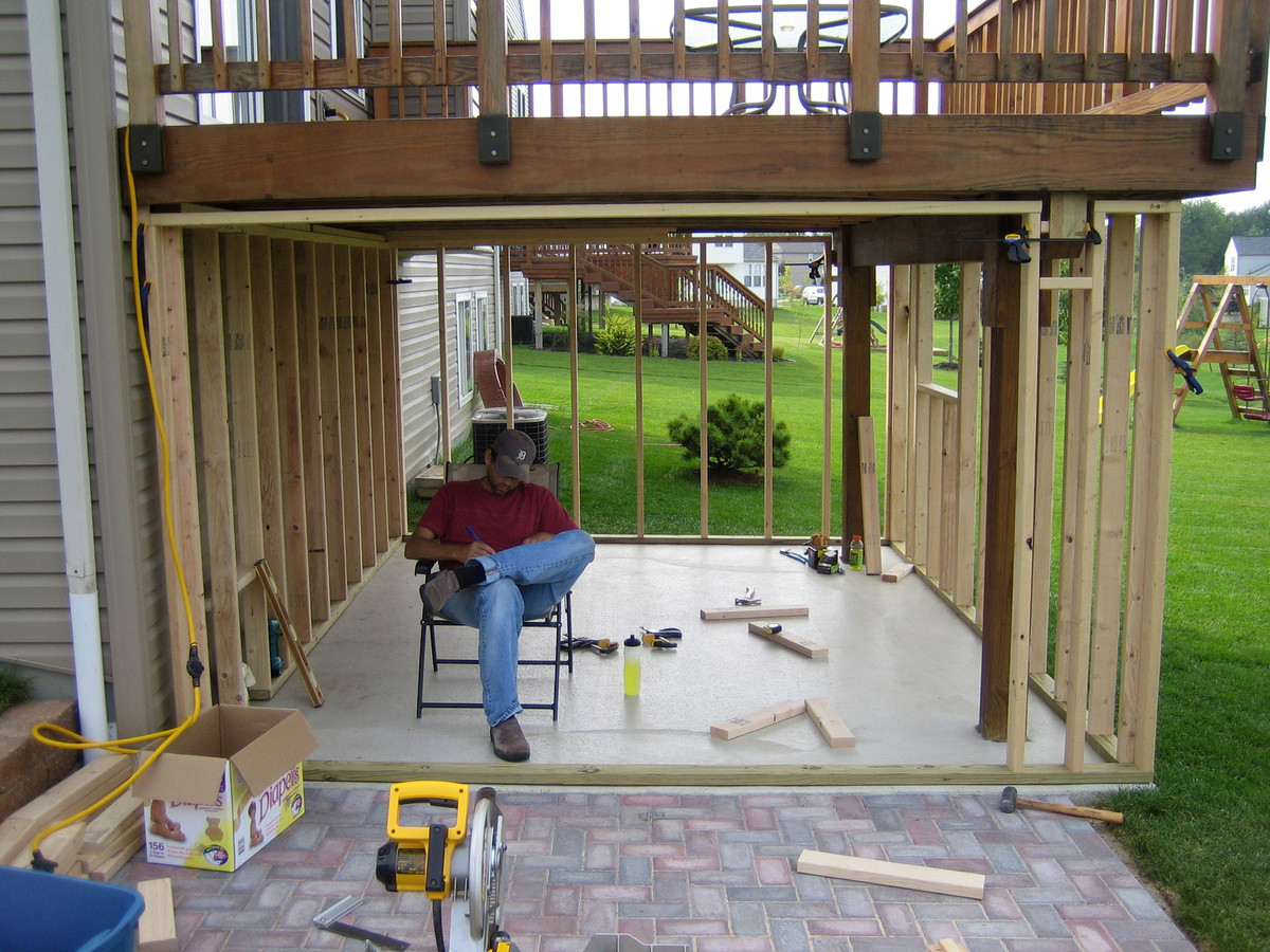 Panofish Building A Shed Under A Deck in dimensions 1200 X 900