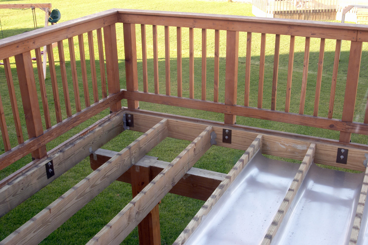 Panofish Building A Shed Under A Deck intended for size 1200 X 797