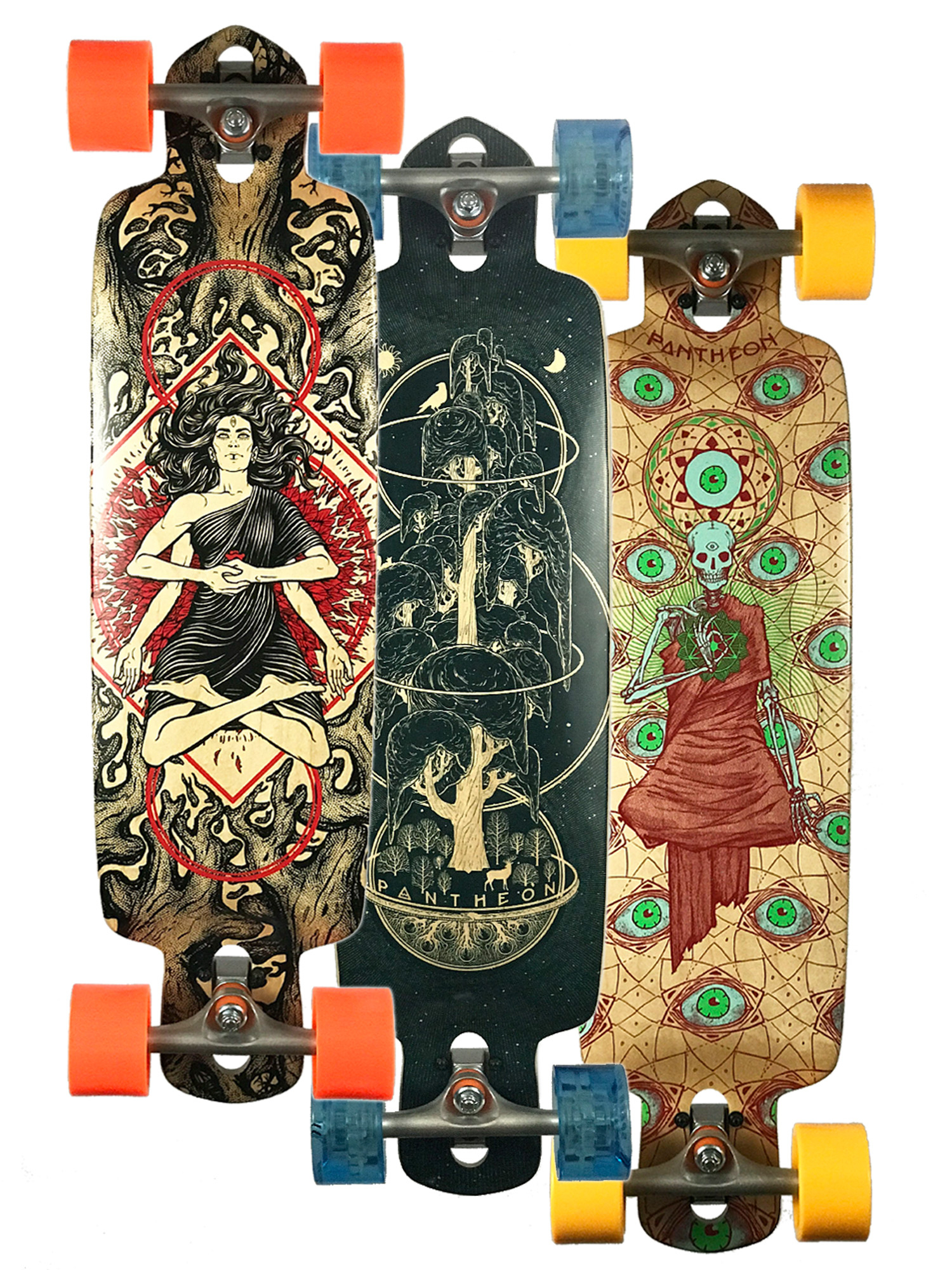 Pantheon Ember Mini Longboard For Commuting Huge Wheels No Bite with regard to proportions 1500 X 2000