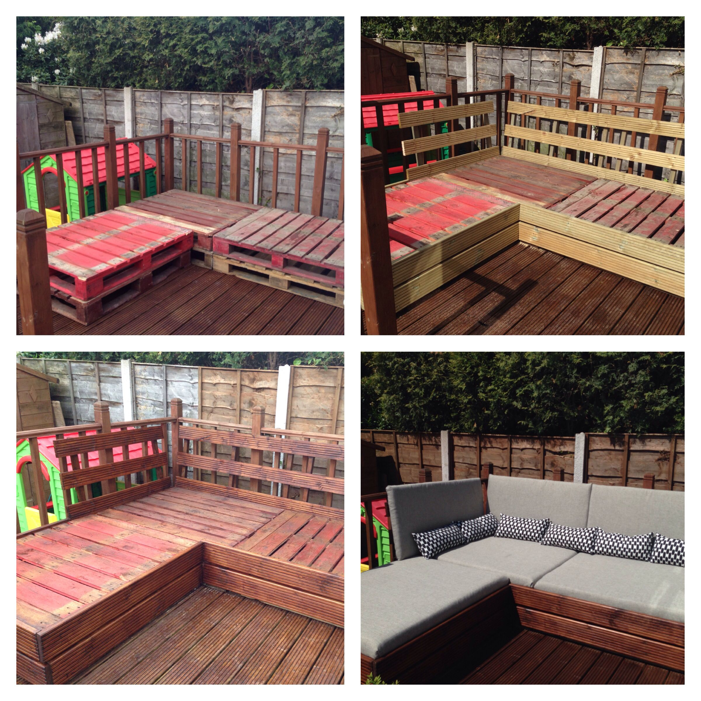 Patio Furniture Made From Pallets And Decking Boards Patio Project inside size 2400 X 2400