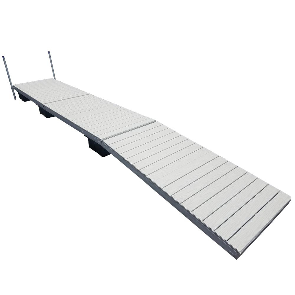 Patriot Docks 24 Ft Low Profile Floating Dock With Gray Aluminum in proportions 1000 X 1000