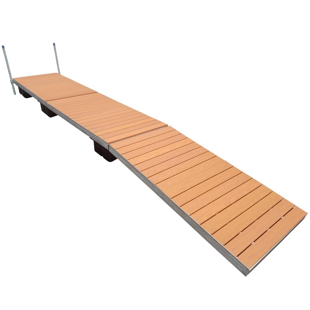 Patriot Docks 40 Ft Low Profile Floating Dock With Brown Aluminum throughout sizing 1000 X 1000