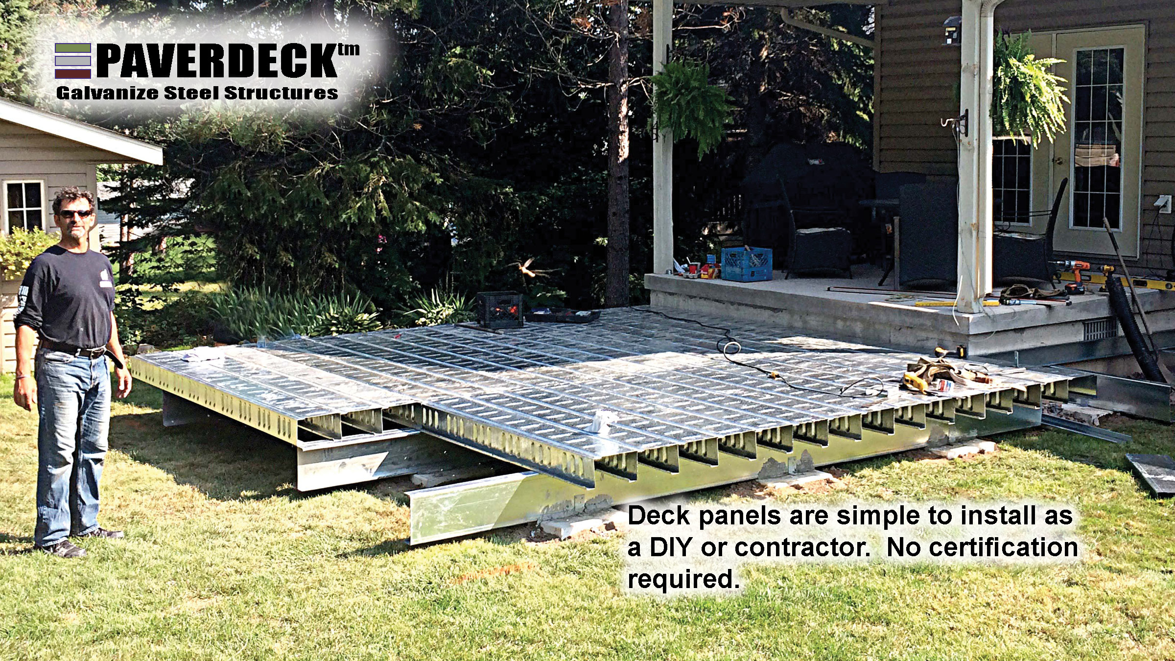 Paverdeck Tiledeck Lifetime Maintenance Free Decks Decking pertaining to size 2400 X 1350