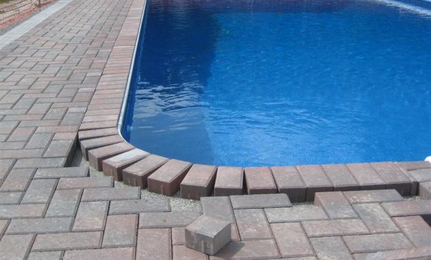 Pavers On Concrete Pool Deck And Laying Pavers Over Concrete Pool pertaining to size 1024 X 768